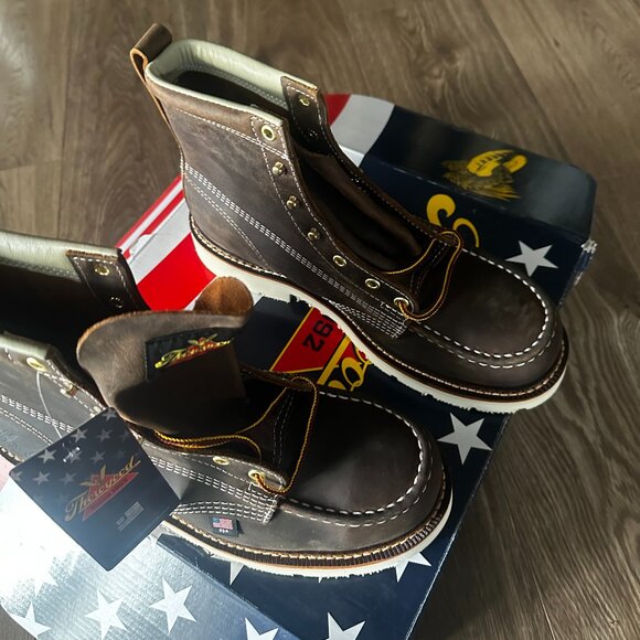 Men's Thorogood 6" Steel Toe Work Boot (U.S.A.) 804-4375 - Picture 7 of 9